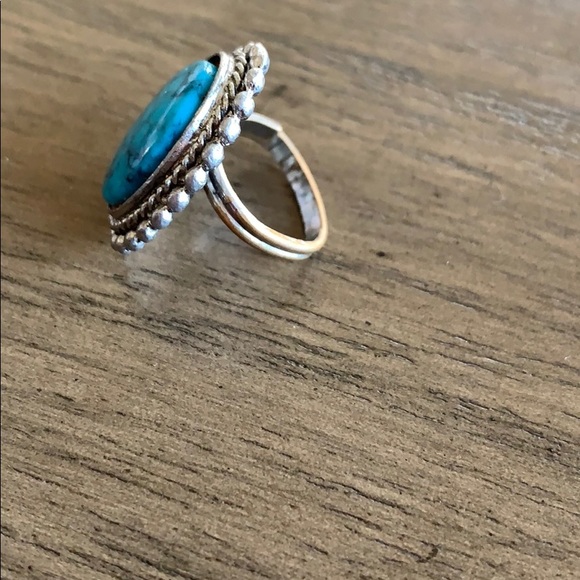 Turquoise and Silver Ring - Picture 2 of 5